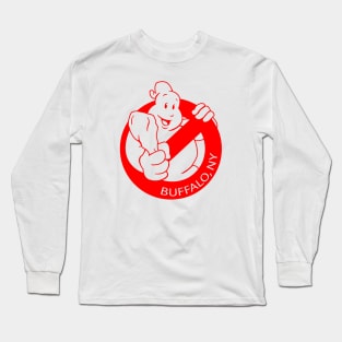 Buffalo Ghostbusters - Red Imprint Long Sleeve T-Shirt